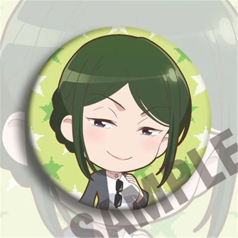 Аниме Wotakoi: Love is Hard для Otaku Pin Button Badge мультфильм косплей брошь на Хэллоуин значок
