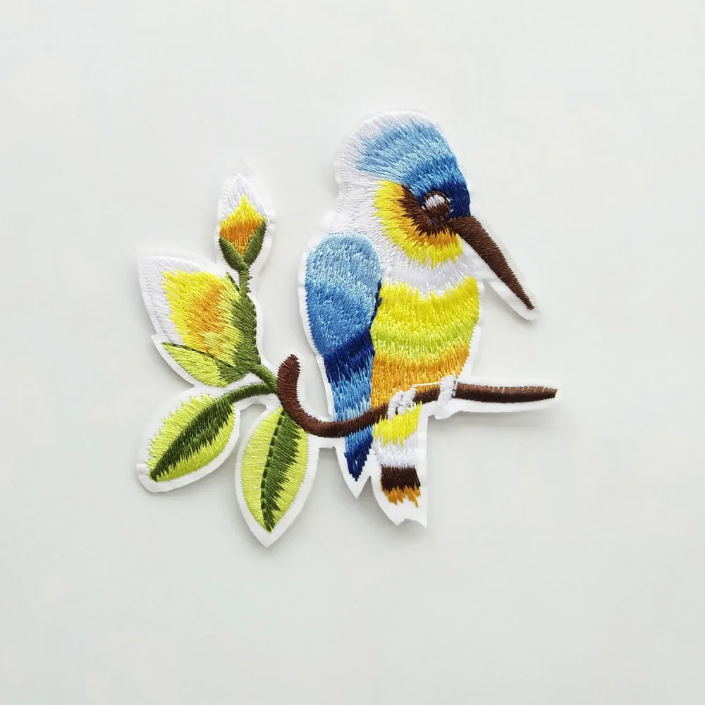 1 шт. аппликация в виде птицы вышитое железо на милые нашивки Значки для одежды