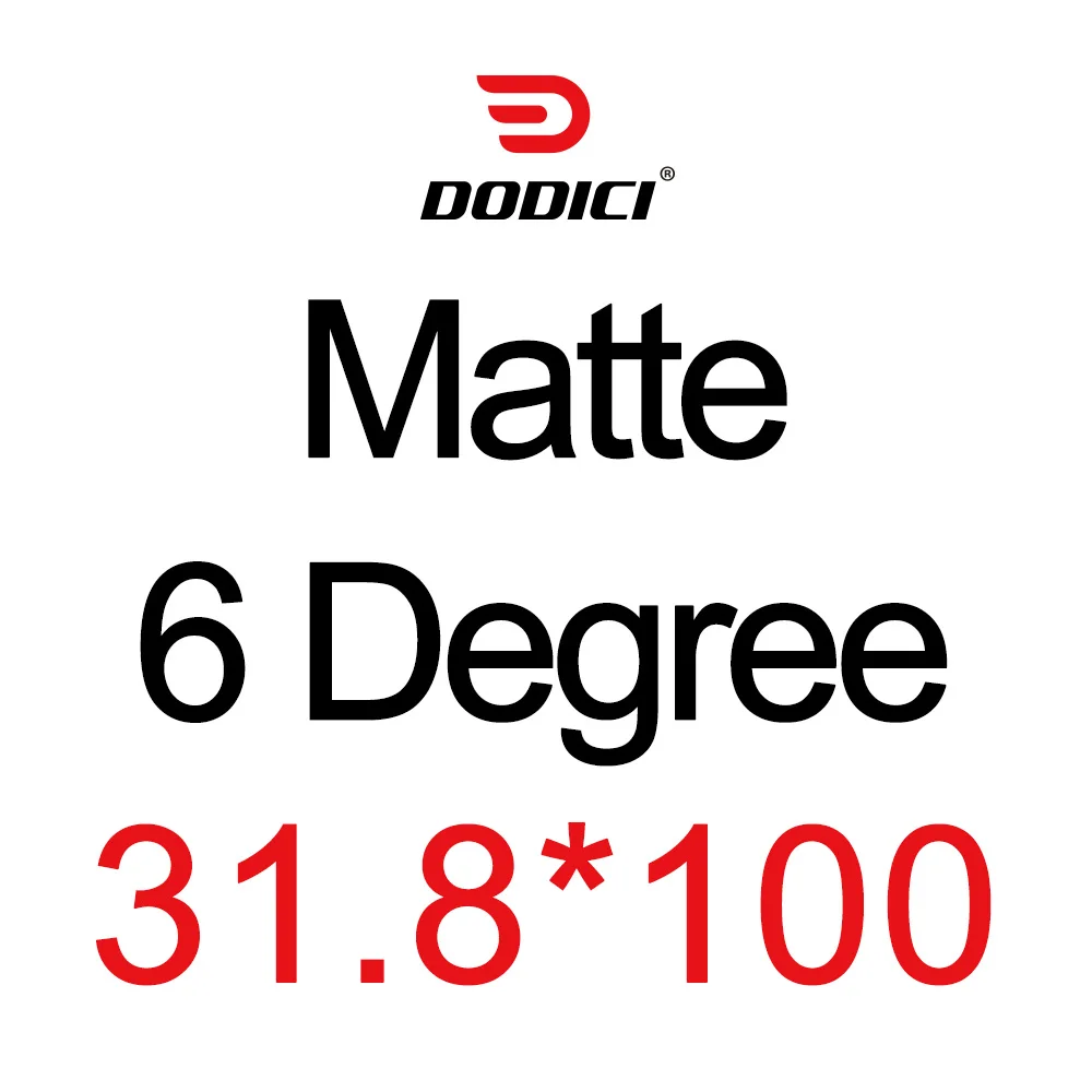 Matte 100mm DODICI Серый Серебряный велосипед углеродный стволовый велосипед дорога MTB стебли горный велосипед 3K матовый блеск велосипедная часть 31,8*80/90/100/110 мм - Цвет: Matte 100mm