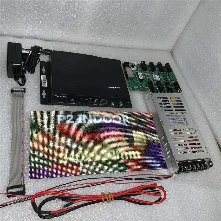 P2 Гибкая панель с Wi-Fi контроллер питания подключи и играй diy Образец светодиодный экран дисплея
