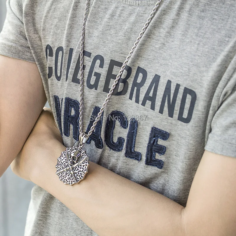 Хип-хоп в стиле панк Мужская Байкерская Подвеска из нержавеющей стали 316L с мачете