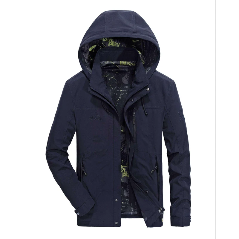 MANLI, новинка, мужские куртки, s Softshell, для пеших прогулок, для кемпинга, походов, альпинизма, пальто для непродуваемой рыбалки, одежда для мужчин, пальто - Цвет: Синий