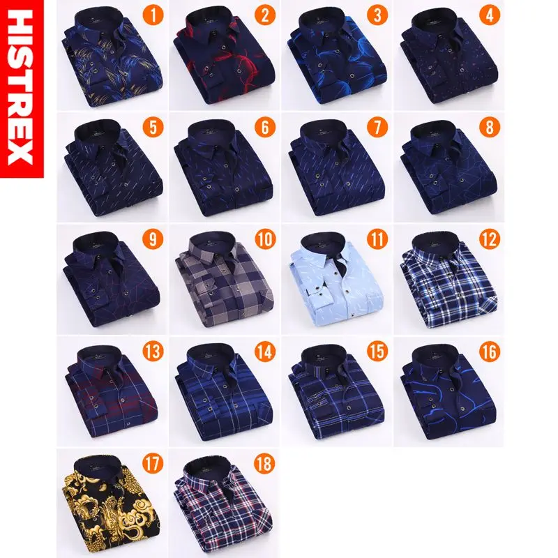 Histrex бренд Для мужчин гавайская рубашка Повседневное Мужская с длинными рукавами