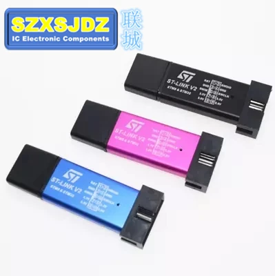 ST LINK Stlink ST-Link V2 Mini STM8 STM32 Simulator Download Programmer Programming With Cover A41 Imported chips can be upgrade |