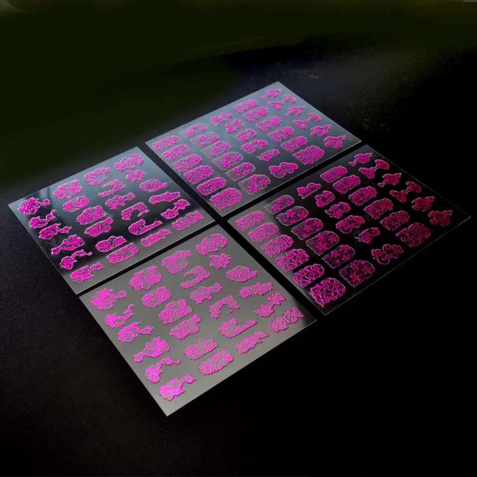 3D Наклейки для ногтей 108 шт. пленка цветы дизайн слайдеры наклейки маникюра