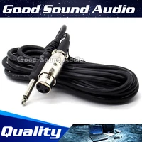 3 pin xlr female to 6 5mm plug recording studio microphone cable mixer audio lead male jack dynamic mic wire cord karaoke mike