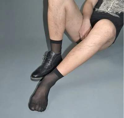 Мужские деловые короткие носки filar тонкие шелковые чулки на присоске мужские