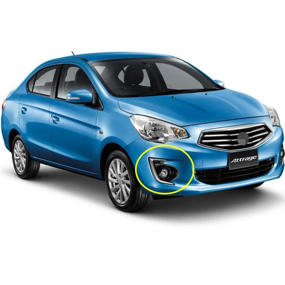 Для Mitsubishi Attrage/ Mirage G4 2013 2014 2015 16 Прозрачный бампер туман светильник запчастей