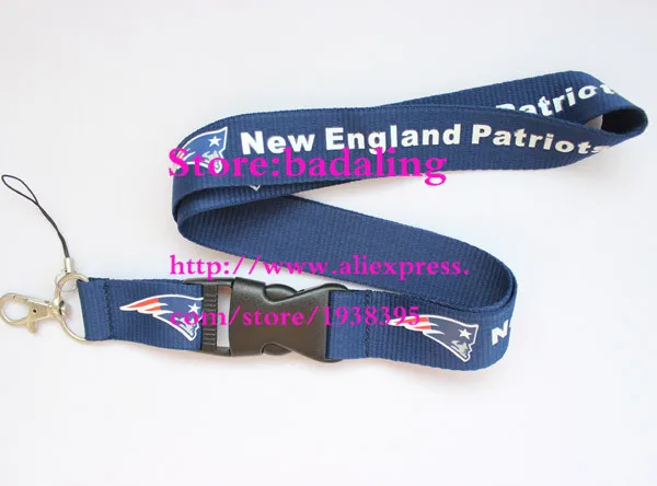 Оптовая продажа 60 шт. мода синий нфл нью ингланд липучки отколовшаяся строп с