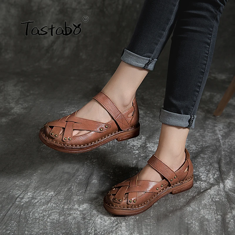 

Туфли женские из натуральной кожи Tastabo, Размеры 35-40, 5 цветов