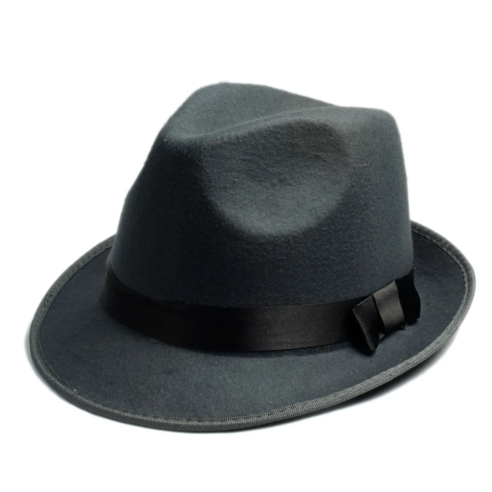 Женская мужская фетровая шляпа из настоящего войлока от солнца Trilby Gorra Toca Sombrero с