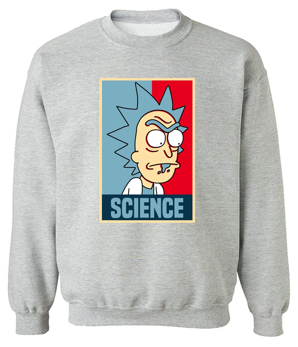 Забавные толстовки SCIENCE RICK AND MORTY с принтом, худи для мужчин, весенние флисовые пуловеры с длинными рукавами, мужские толстовки в стиле хип-хоп