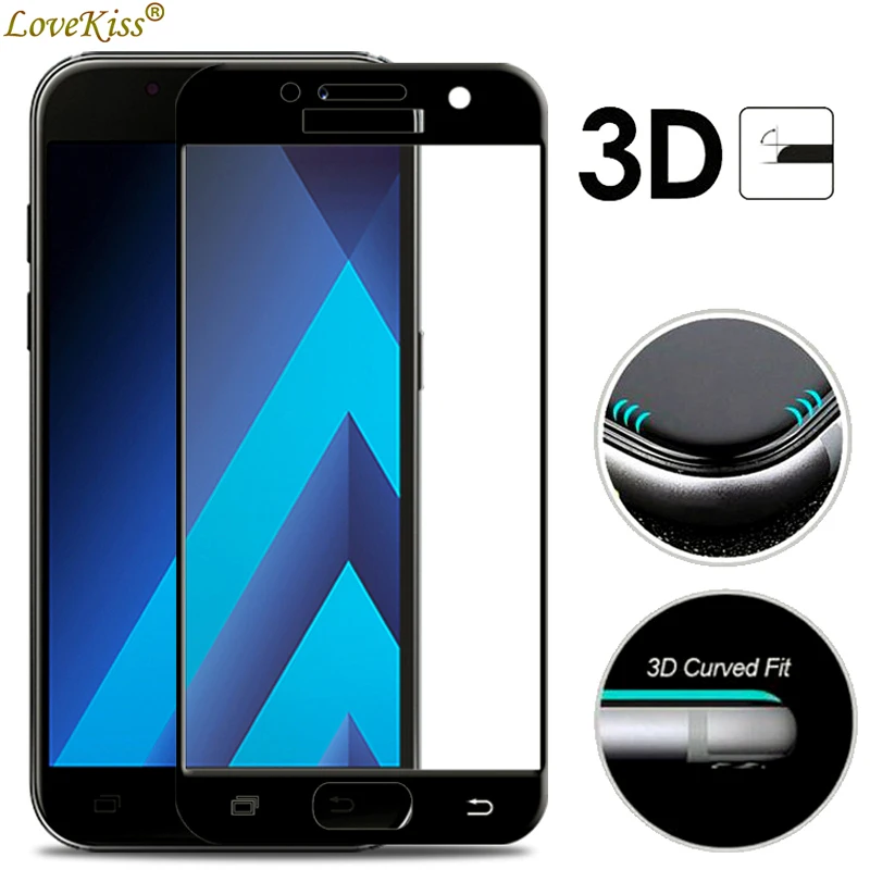 Для Samsung Galaxy A3 A5 A7 2017 A520 A720 A320 SM A520F защитная пленка 3D полное покрытие закаленное