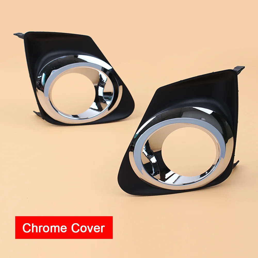 Chrome Cover 1 пара 12 в передний противотуманный светильник в сборе с проводным реле и кнопкой включения противотуманных фар для Toyota Corolla/Altis 2011 2012 2013 - Цвет: Chrome Cover