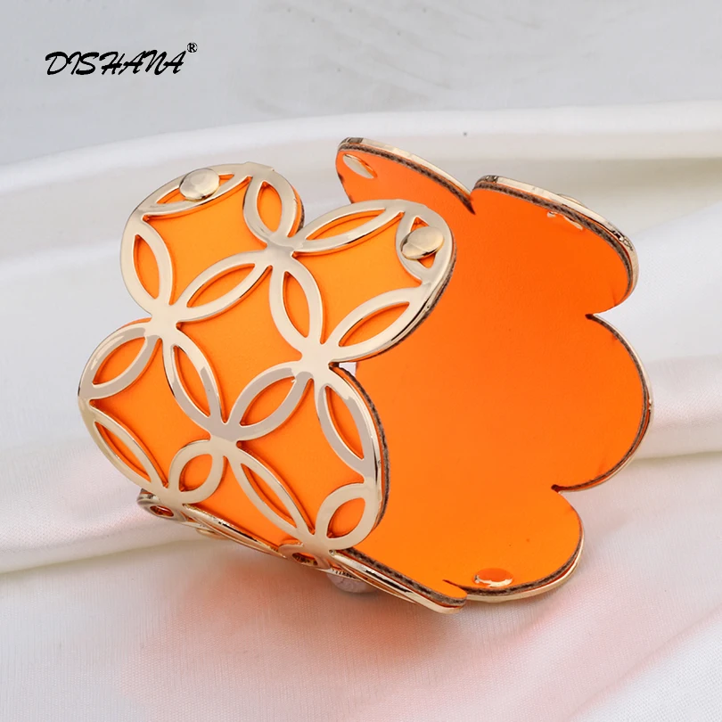 Большой сплав искусственная кожа Великолепный золотой браслет ювелирные