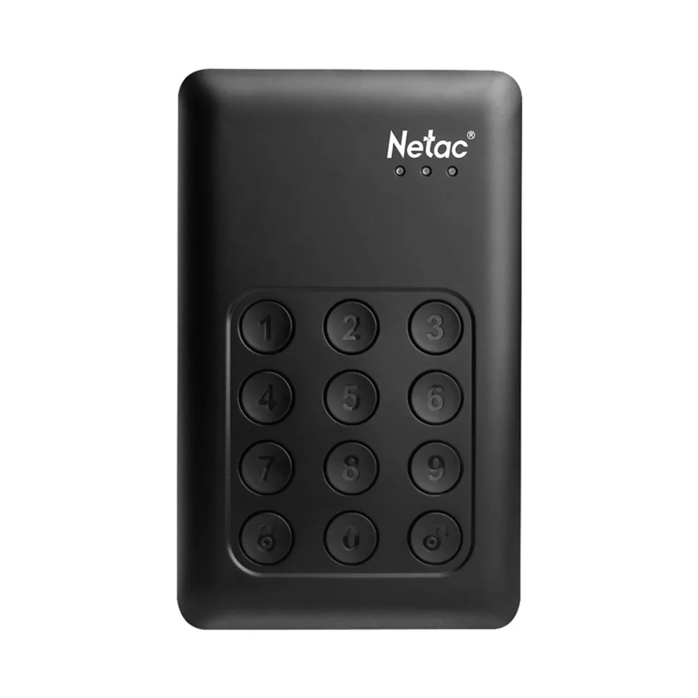 Netac K390 USB 3.0 внешний жесткий диск 500 ГБ 1 ТБ 2 блокировка клавиатуры AES 256-битной