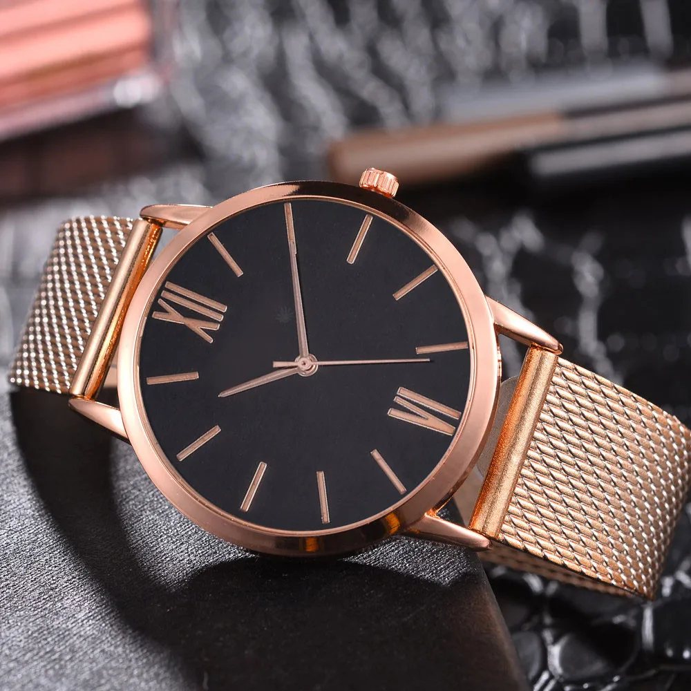 Женские повседневные Роскошные Кварцевые часы силиконовый ремешок Элегантные