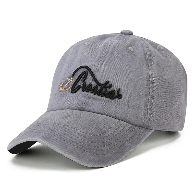 Омывается Бейсбол Кепки Для мужчин хлопок якорь Повседневное папа Snapback шляпа Для женщин Bone унисекс письмо козырек Дальнобойщик Шляпа кепки