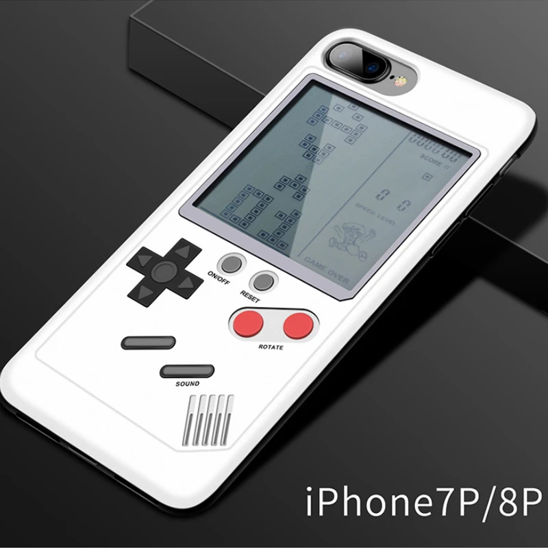 Игровой автомат чехол для телефона iPhone X 6 6S Plus Чехол черный Ретро игровой