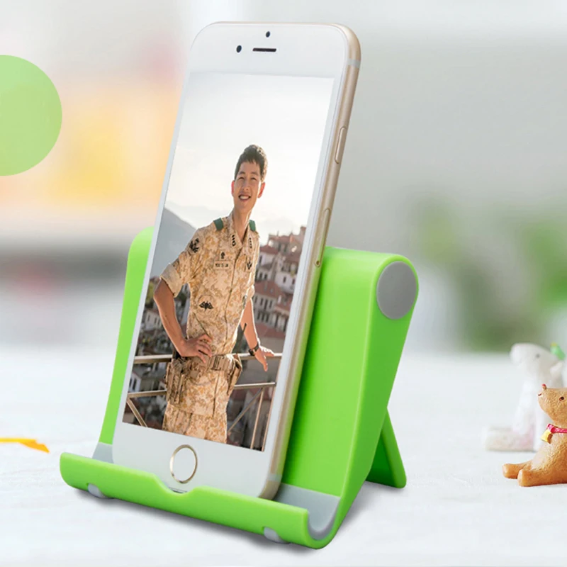 Универсальная зеленая подставка для мобильного телефона складной настольный