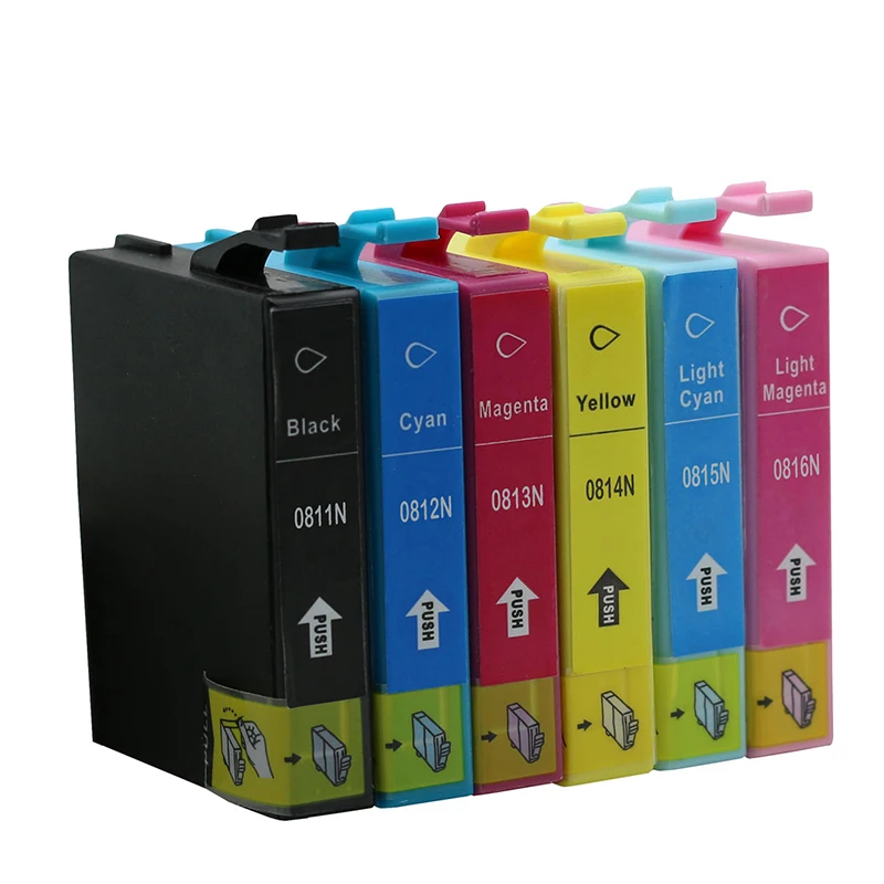6 шт. картриджи для принтера Epson 81n t0811 TX720WD TX800FW|ink cartridge|epson ink cartridgesink cartridge epson |