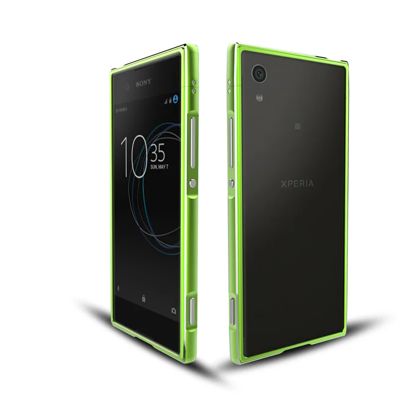 Чехол для Sony Xperia XA1 Ultra Dual металлический бампер с подсветкой рамка чехол