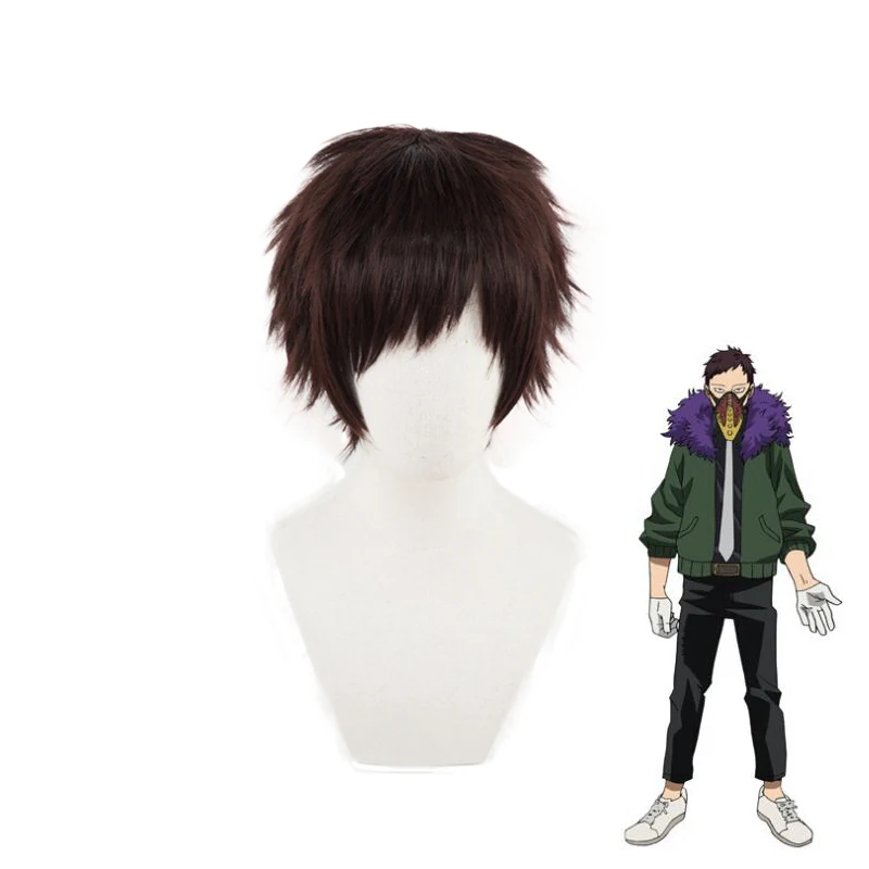 My Hero Academia Overhaul Chisaki Kai Short Wig Cosplay Costume Boku no Hero Academia Heat Resistant Hair Party Role Play Wigs