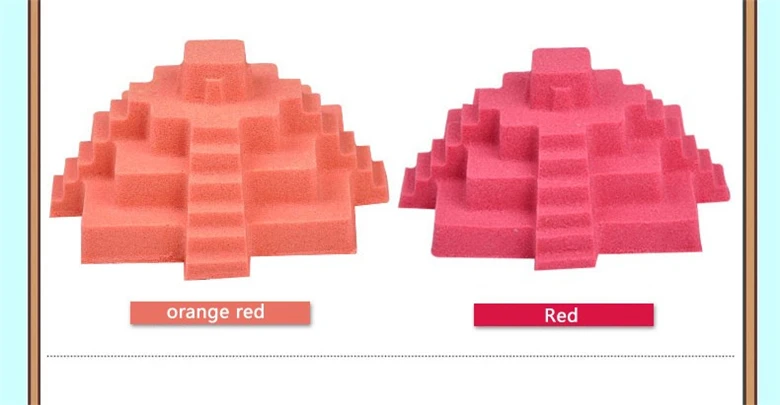 500g space sand + Tray+ molds toy dynamic DIY children beach mars magic environmental protection in silly |