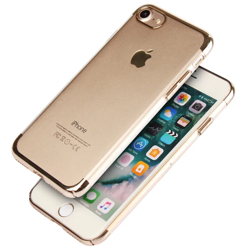 For Iphone 7 7Plus High Quality Trendy Transparent Cases Ultra Thin PC Plastic Back Cover 8 8Plus Fundas Etui Case |