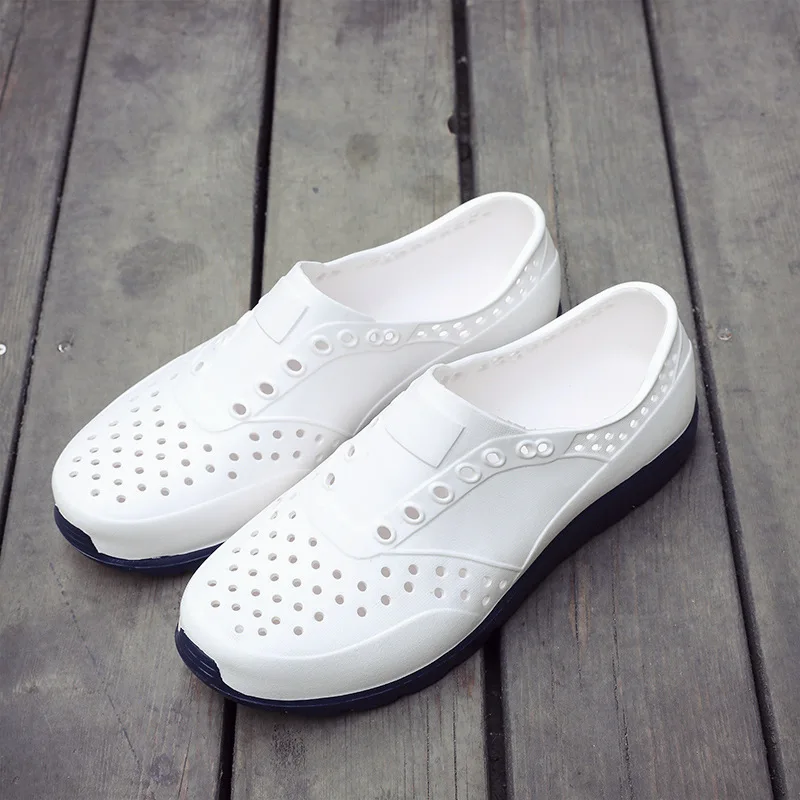 Мужские шлепанцы Пляжные сандалии Удобная обувь с отверстиями Нескользящие