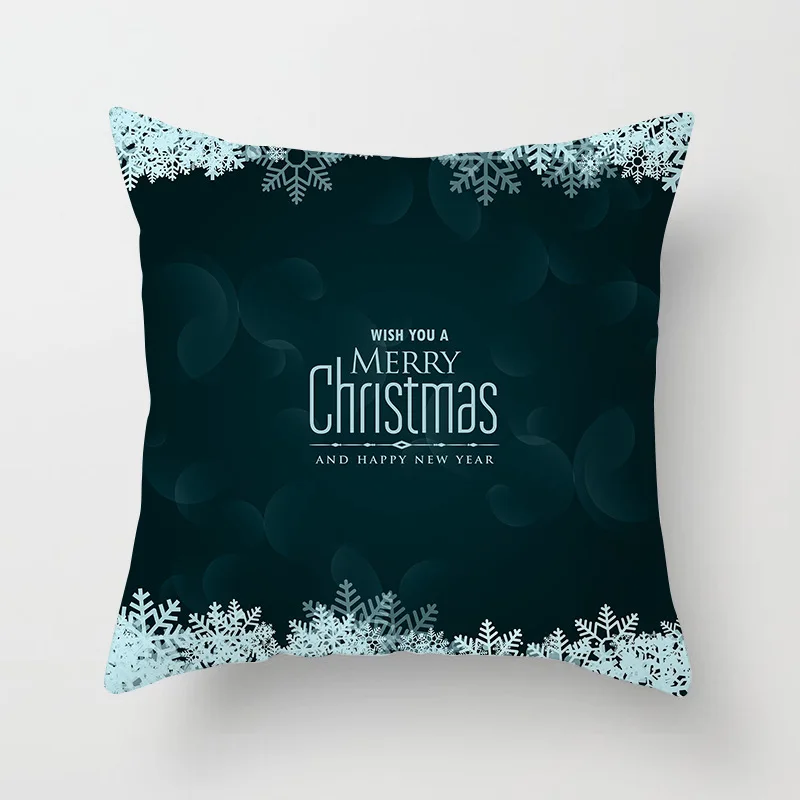 10 YWZN Рождественские декоративные Наволочки чехол s полиэстер Merry Christmas Throw Наволочка Чехол Санта Клаус наволочка с оленем вапити poszewka - Цвет: 10