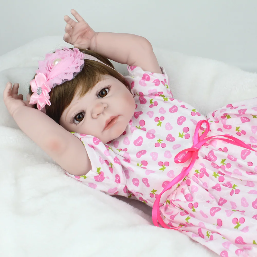 KAYDORA 22 дюймов 55 см полное тело силиконовые куклы Reborn Baby реалистичный винил настоящие куклы реалистичные новорожденные дети принцесса игрушки для девочек