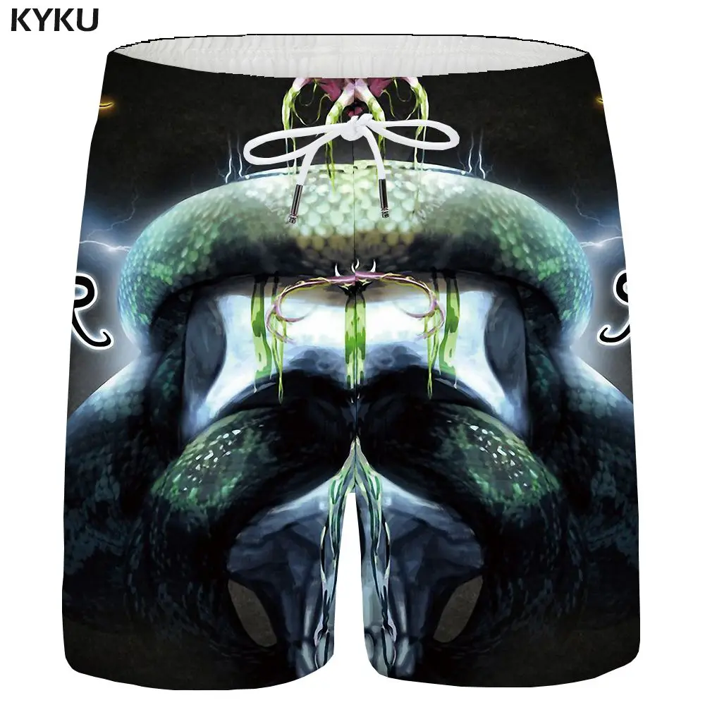 Mens Shorts 12 KYKU шорты с черепом мужские черные космические шорты Карго готические Гавайские пляжные шорты с 3d принтом повседневные Хип-хоп мужские короткие штаны летние мужские - Цвет: Mens Shorts 12