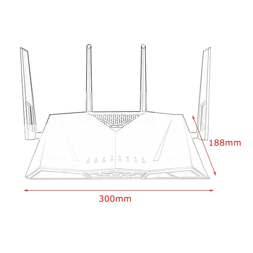 ASUS RT-AC88U двухдиапазонный ГБ беспроводной маршрутизатор с 4 внешними антеннами высокоскоростной двойной USB Wifi усилитель сигнала