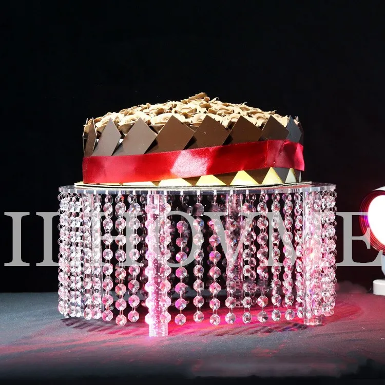 1 шт. свадебный стол Центральный/Свадебный акриловый Хрустальный торт стенд/16