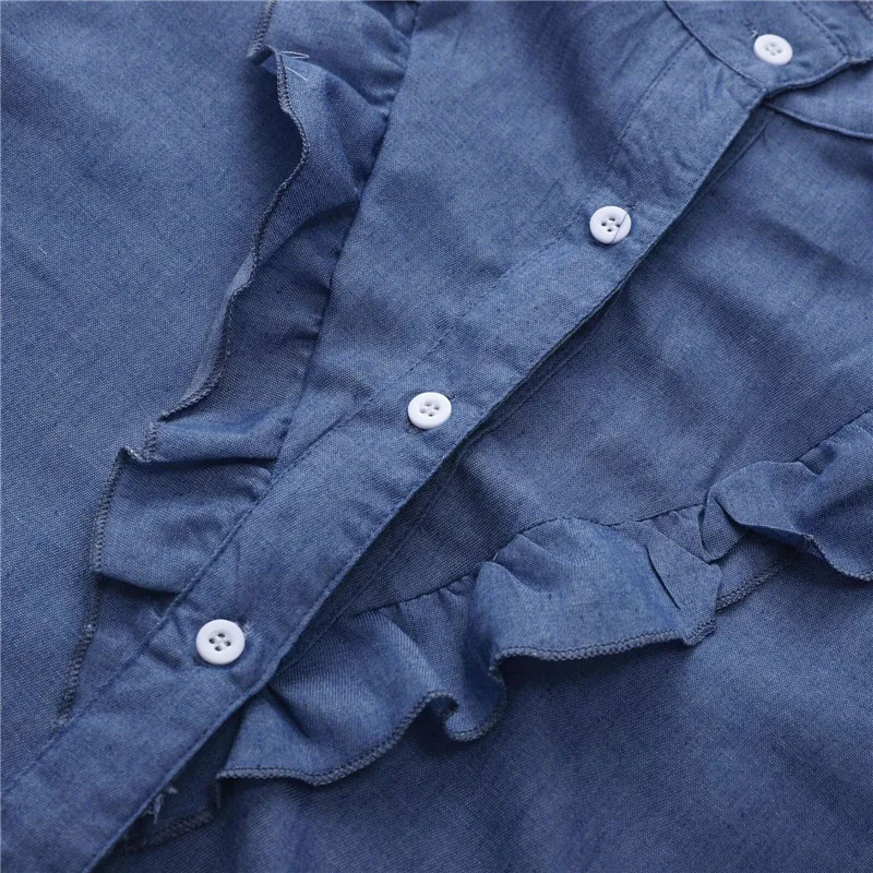 Модная женская блузка с оборками и коротким рукавом лето 2019 Женская Повседневная