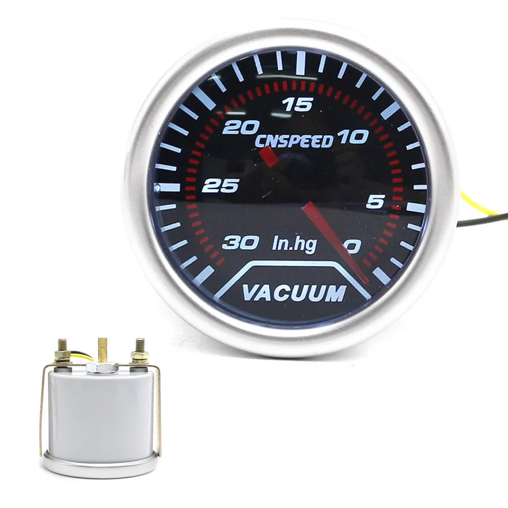 CNSPEED 2 &quot(52 мм) Автомобильный дымовой объектив Вакуумный датчик 30 ~ 0 дюймов Hg