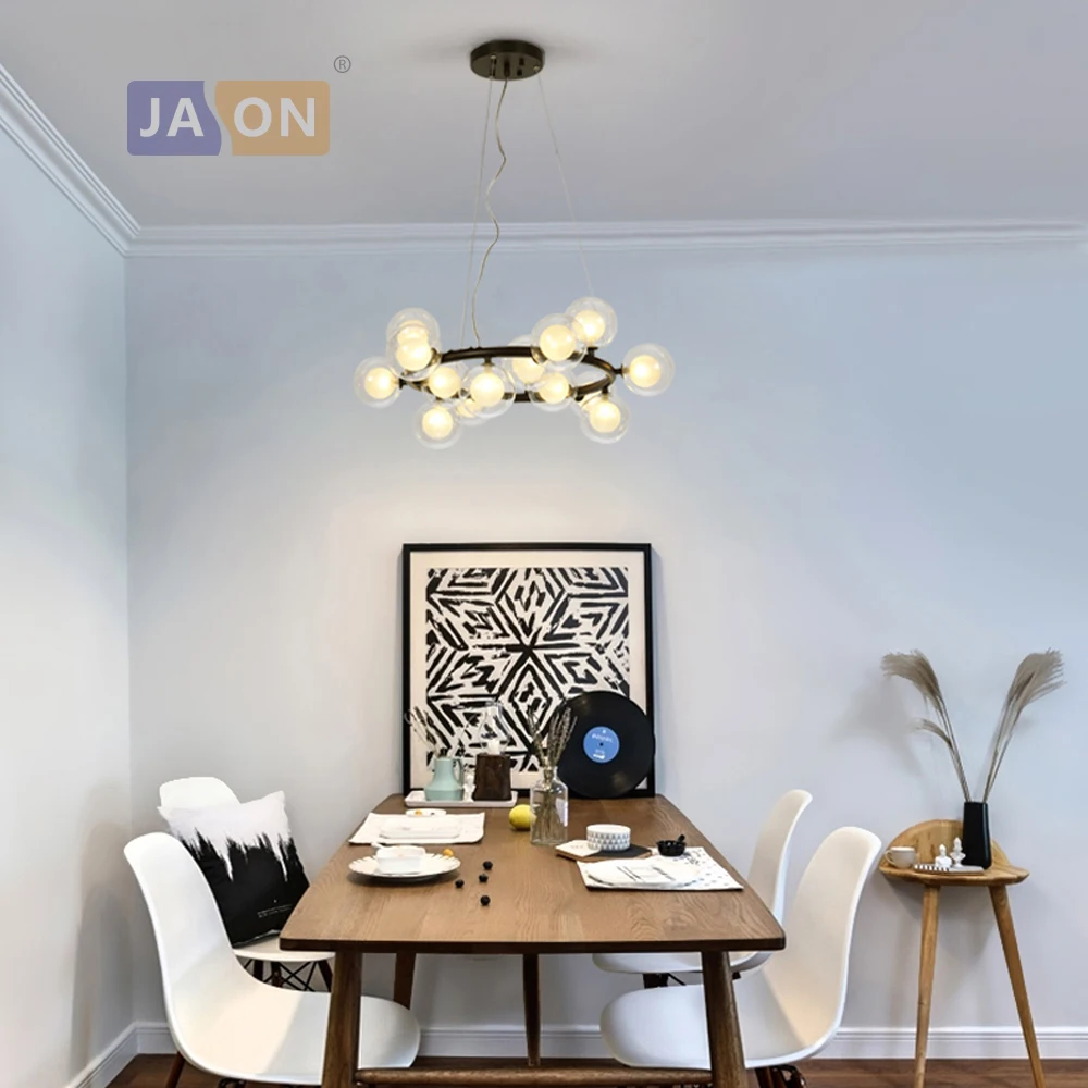 G9 Светодиодная Современная железная стеклянная белая золотистая черная круглая