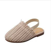 summer childrens sandals girls braided sandals fashion baby baby pu leather beach shoes soft children casual princess shoes