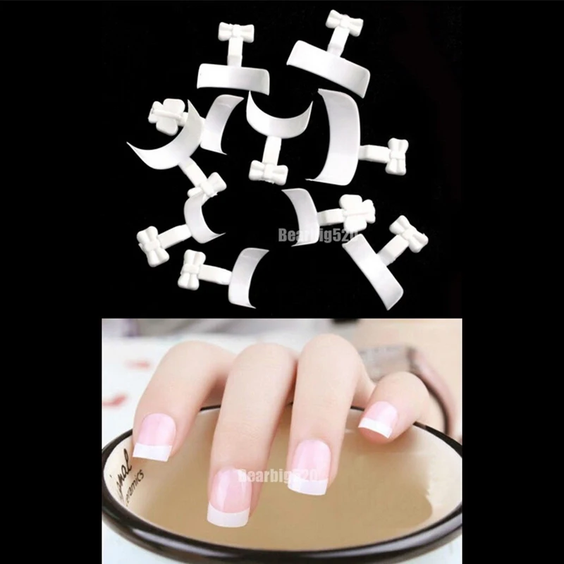 500 Шт. Французский Ложные Ногтей Акриловые Nail Art Советы Белый Украшения Маникюр УФ