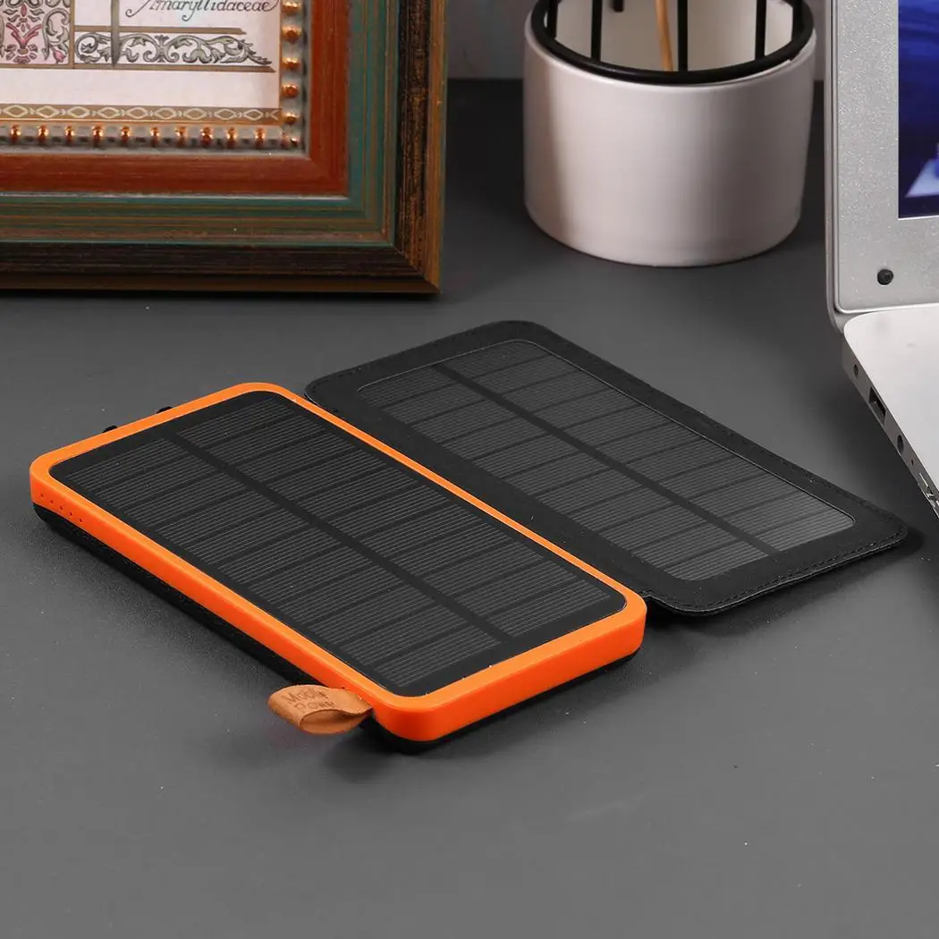 30000 mAh Солнечная энергия портативное зарядное устройство двойной USB внешний