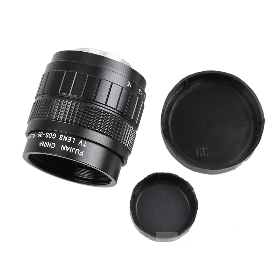 Фуцзянь 35 мм F1.7 CCTV ТВ кино объектив + C крепление макрокольцо для Canon M M2 M3 M5 M6 M10