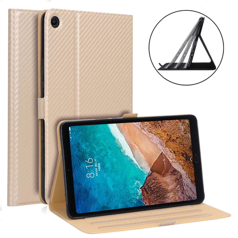 Тонкий чехол из углеродного волокна с ручным ремешком для Xiaomi MiPad 4 Plus Mi Pad4 10 1 &quot планшета искусственной кожи