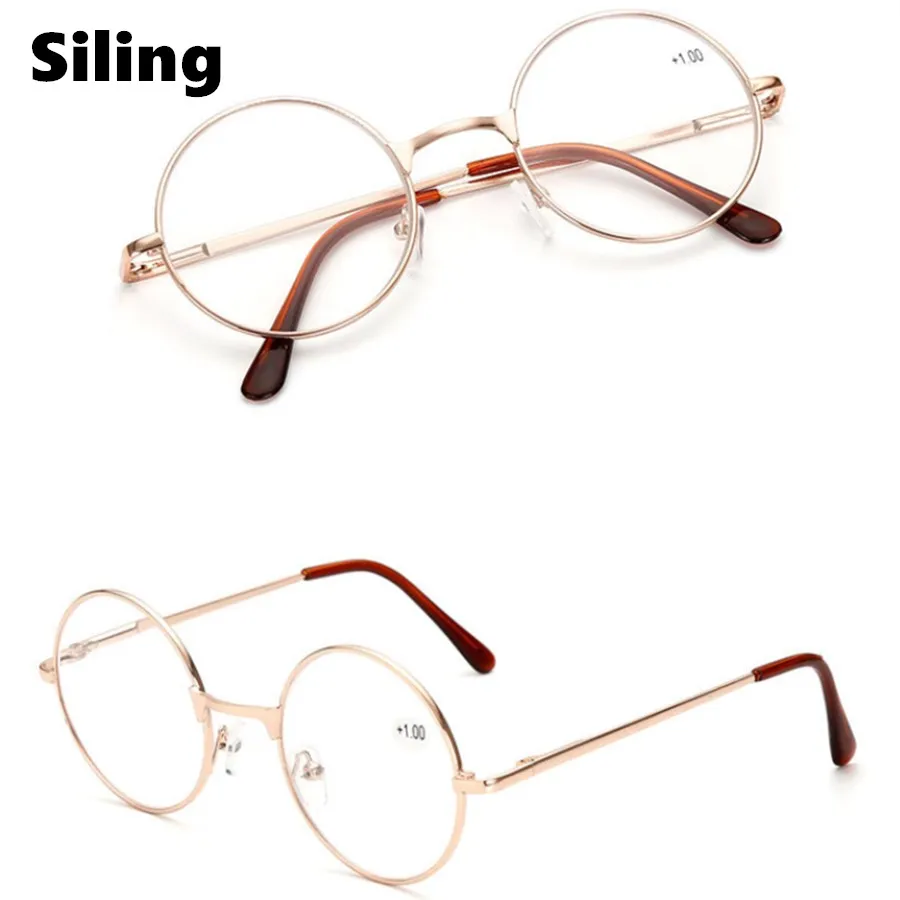 Круглые металлические рамки для чтения очки мужчин и женщин ретро Гарри Поттера