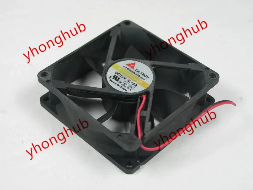 Y.S.TECH FD128025LB DC 12V 0.10A 3 жильный 80x80x25 мм Сервер вентилятор охлаждения|square fan|dc techserver fan |