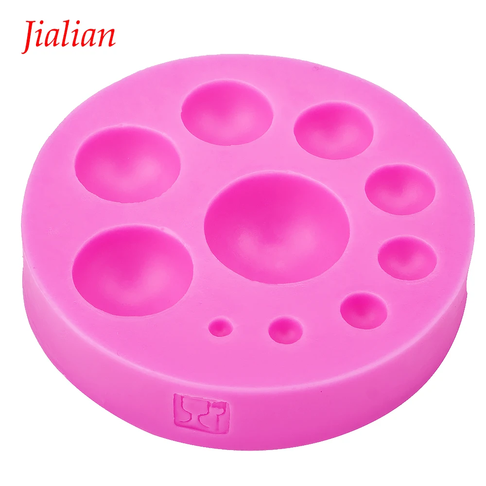Jialian 3D Высококачественная жемчужная сферическая круглая силиконовая форма для