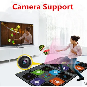 Camera Support Double Dance Mat Pad For Tv Usb Computer Step Game Rug dual User hd 11mm dancing machine yoga mat with two handle