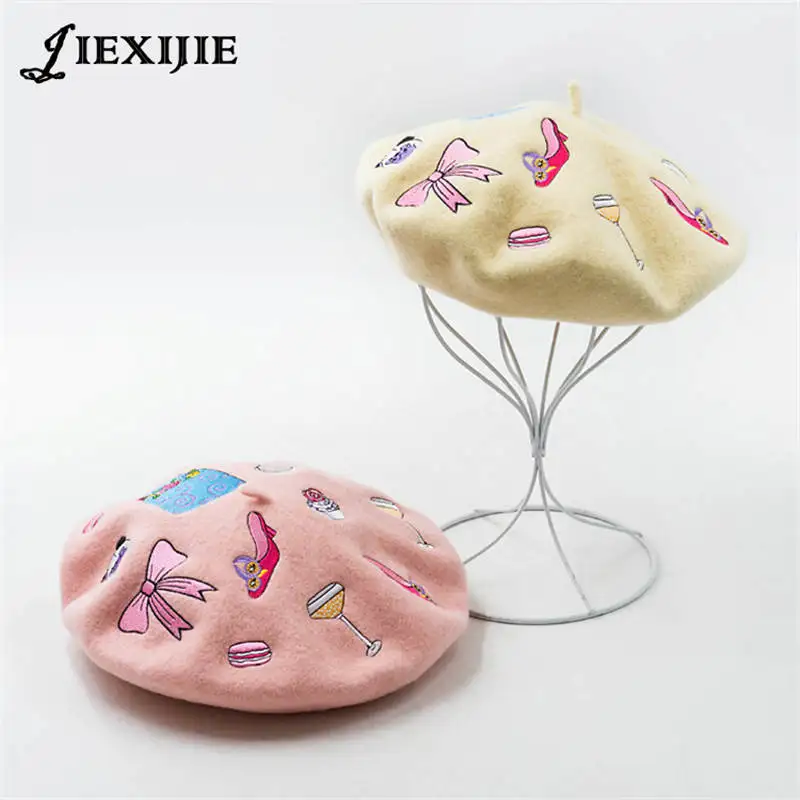 2018 топ в европейском стиле с вышивкой виде рисунка зимний вязаный шерстяной