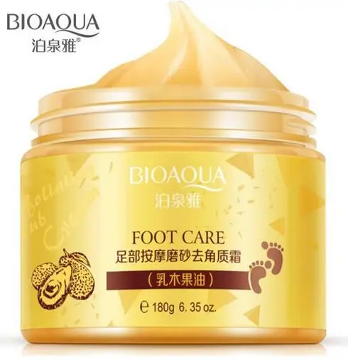 

50pcs BIOAQUA Shea Butter Foot Cream Peeling Exfoliating Foot Care Massage Cream Whitening Moisturizing Foot Spa Baby Feet