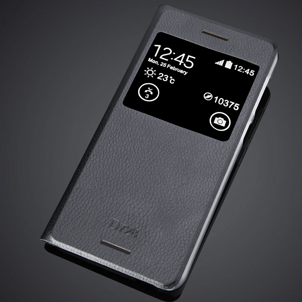 Флип чехол из искусственной кожи для HTC Desire 728 D728 D728W 728w чехлы телефонов с окошком